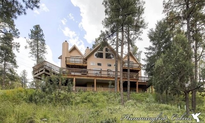 Alto House | Wild Horse Lodge: 'Amazing interior and room for all!' with hot tub.