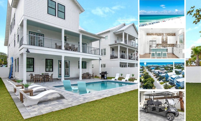 Crystal Beach House | Windsong! New! Sleeps 19! Beach!