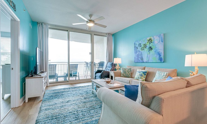 Panama City Beach Condo | Winter 2025 Snowbird specials! Majestic 2nd floor condo with serene beach views!