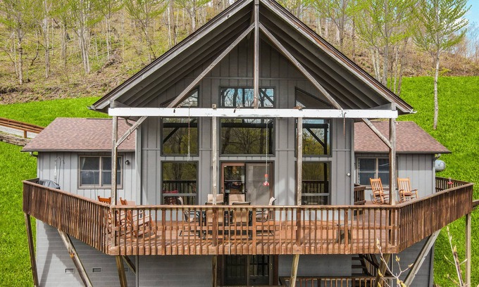 Wolf Laurel Cabin | Wolf Ridge Retreat | Upscale Cabin in Private Wolf Laurel | Ski & Golf Development