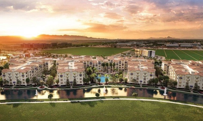 Ocotillo Apartment | Wonderful 2 bedroom Waterfall Front BRAND NEW Condo at The Cays Ocotillo!