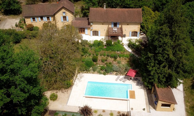 Saint-Andre-dAllas House | Wonderful 4 bedroom, 4 bath Perigordine House, heated pool, 5 acres, Sarlat 6km