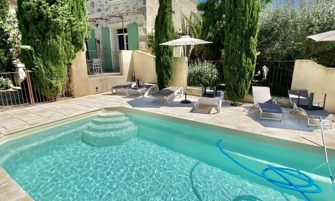 Serignan Villa | Wonderful house private pool in a protected green setting, close to everything