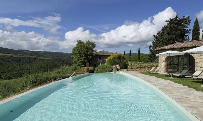 San Gimignano Villa | Wonderful private villa for 25 guests with A/C, private pool, WIFI, TV, panoramic view and parking