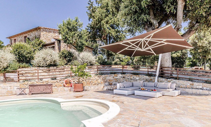 Montecatini Val di Cecina Villa | Wonderful private villa with hot tub, A/C, WIFI, private pool, TV, patio, panoramic view and par.