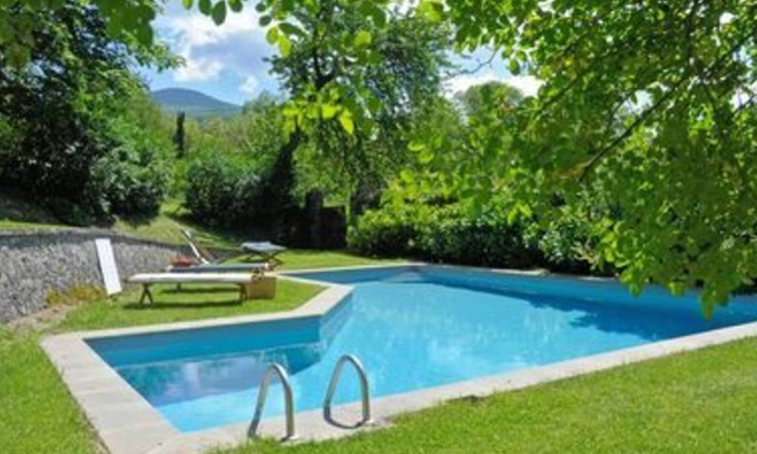 Vivo dʼOrcia Villa | Wonderful private villa for 2 guests with pool, WIFI, TV, balcony, panoramic view and parking