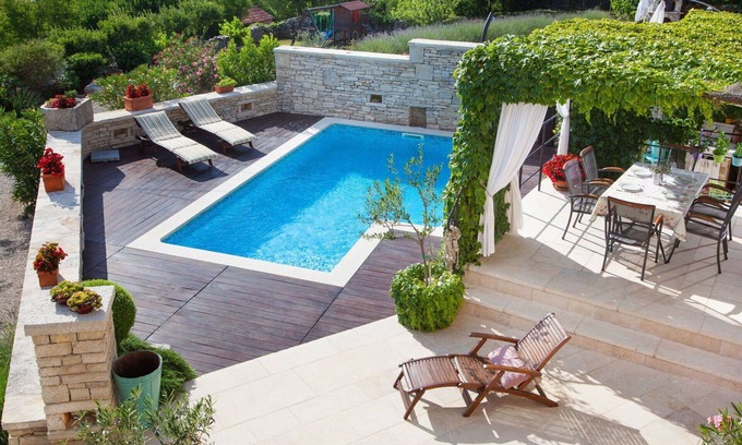 Trget Villa | Wonderful private villa with hot tub, A/C, private pool, WIFI, TV, terrace and pets allowed