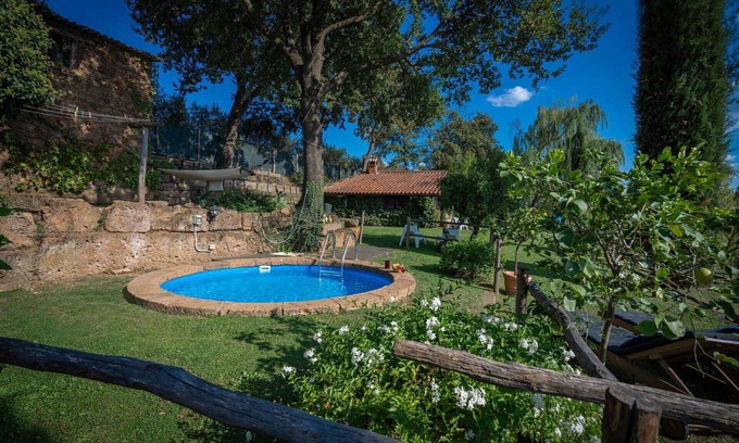 Nepi House | Wonderful private villa with WIFI, private pool, A/C, TV, patio, pets allowed and panoramic view