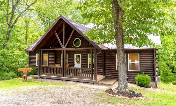 Big Cedars House | Wooded Cabin, Under 1 mile from Big Cedar, Firepit