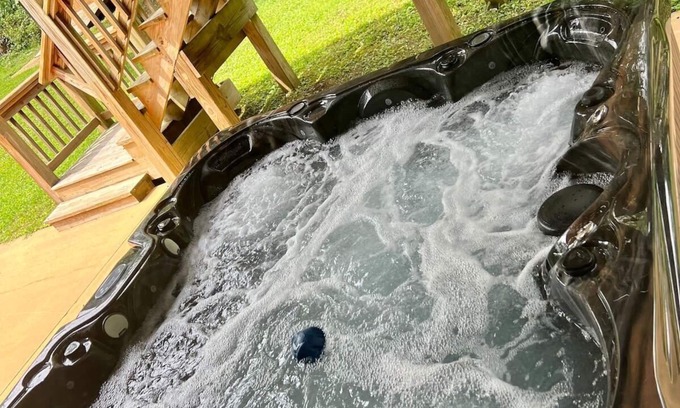 Rising Fawn House | Wooded Retreat with game area and hot tub!