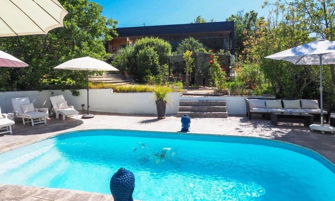 Saint-Alban-sous-Sampzon Villa | Wooden contemporary villa with amazing views in southern France