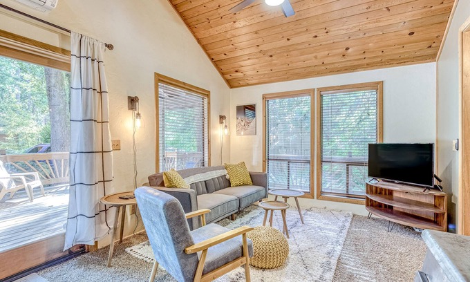 Mount Hood Village House | Woodland Cabin w/Large Deck, Gas Grill, Wood Stove & WiFi - Dogs Welcome