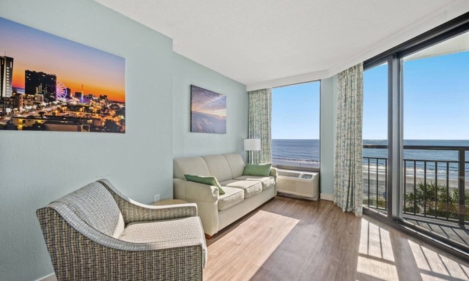 Myrtle Beach Condo | Wow-1br With Rare Private Oceanfront Balcony. Spec