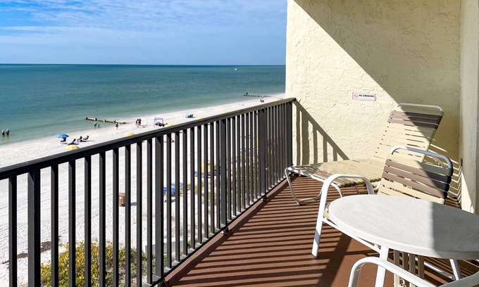 Madeira Beach Condo | Wow! What a View. Beachfront. Private Balcony. Heated Pool. Easy Walk to Restaurants.