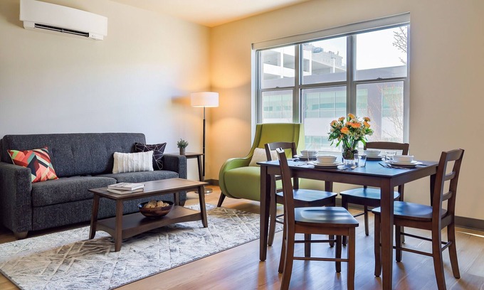 Riverside Apartment | Your Unbeatable 2 Bed Travel Apartment is Steps Away from World-Class Shopping