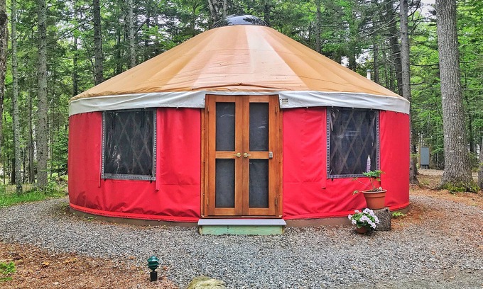 Southwest Harbor Cottage | Yurt Glamping on the Quiet-side of Acadia National Park!