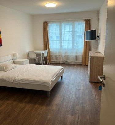 Brugg Apartment | Zimmer mit geteiltem Bad & Küche