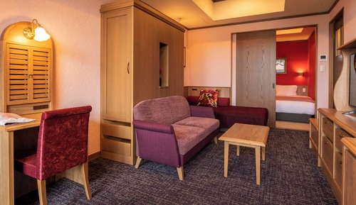Deluxe Twin Room for Triple Use with Open-Air Bath, Non Smoking