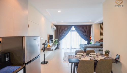 Family Studio, 2 Queen Beds, City View, Corner