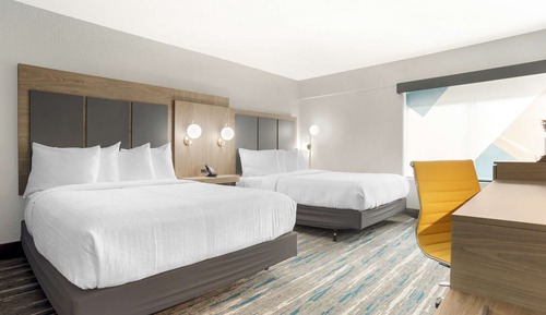 Standard Room, 2 Queen Beds, Refrigerator & Microwave