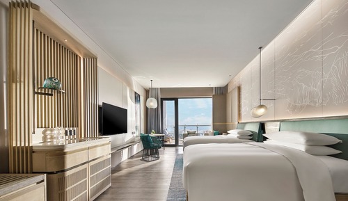 Deluxe Room, 2 Double Beds, Non Smoking, Balcony (View)