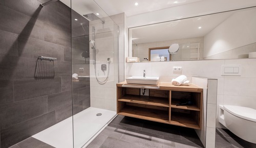 Superior Double Room, large bathroom, terrace