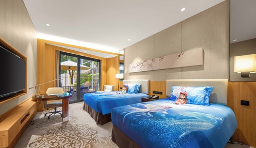 Haiyu Courtyard Family Theme Room (Twin beds Room)