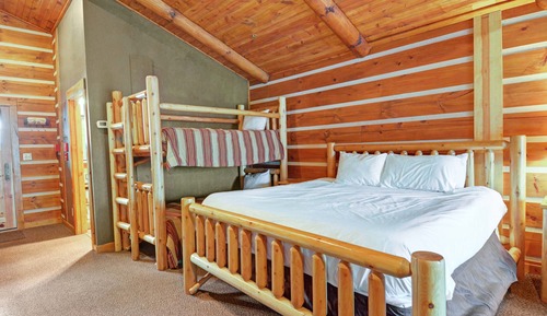 C 52L-Standard Cabin, Multiple Beds, Fireplace, Mountain View