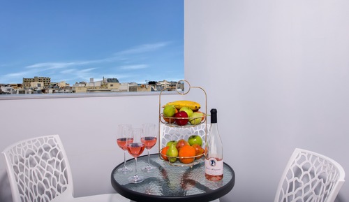 City Double Room with Big Balcony