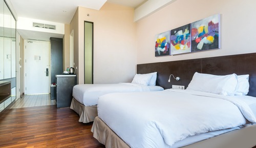 Deluxe Twin Room, Multiple Beds, Balcony