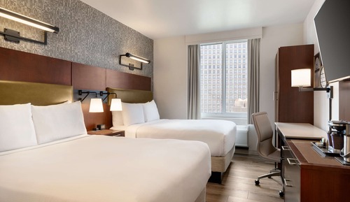 Room, 2 Double Beds, Non Smoking, City View