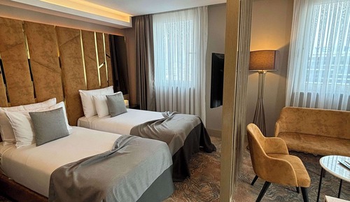 Standard Room, 2 Twin Beds, Non Smoking, Sea View