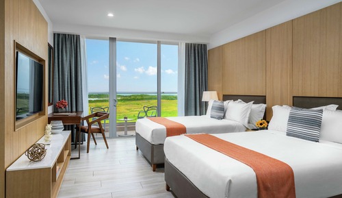 Room, 2 Double Beds, Balcony