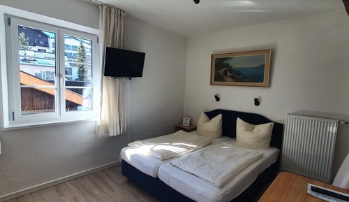 Basic Double Room, 1 Queen Bed, Ensuite, Mountain View