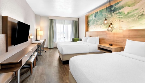 Standard Room, 2 Queen Beds, Non Smoking (1st Floor;Walk-in Shower;Pet Friendly)