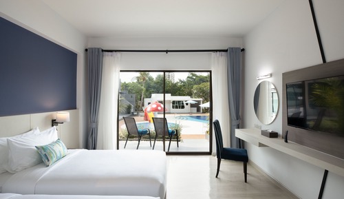 Deluxe Room, 2 Twin Beds, Terrace (Pool)