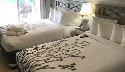 Room, 2 Double Beds, Kitchen, Courtyard view, 1st Floor
