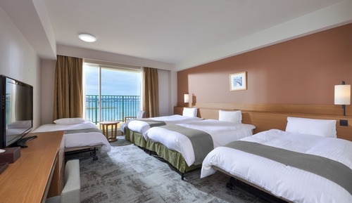 Quadruple Room, Non-Smoking (Main Building, Ocean View)