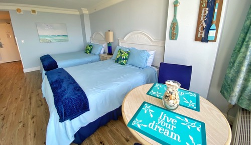 Premium Studio, 2 Queen Beds, Ocean View