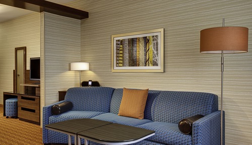 Suite, 1 King Bed with Sofa bed (Mobility/Hearing Access, Transf Shwr)