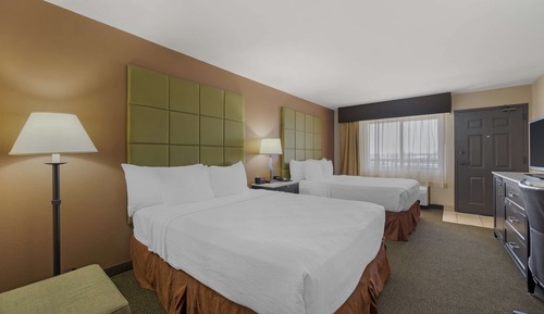 Standard Room, 2 Queen Beds, Non Smoking, Refrigerator & Microwave