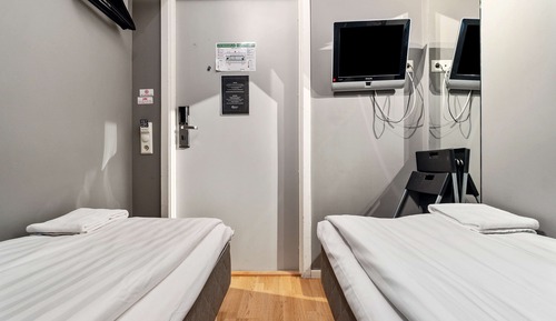 Economy Room, 2 Twin Beds, Non Smoking, No Windows (No Bathroom)