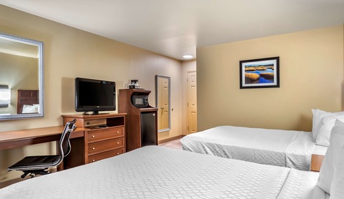 Standard Room, 2 Queen Beds, Non Smoking, Refrigerator & Microwave