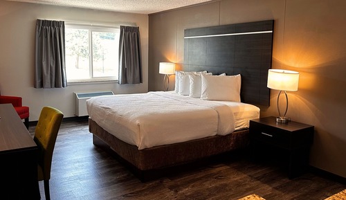 Standard Single Room, 1 King Bed, Refrigerator & Microwave