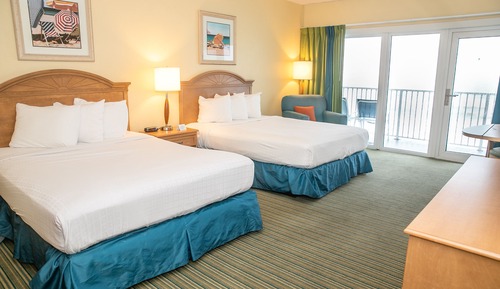 Queen-Queen Oceanfront Guest Room Higher Floor