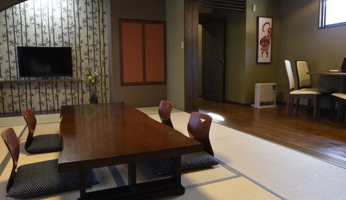 Japanese/Western Style Room - KOBUSHI, Shared Bathroom, Private Toilet with Joshu Beef Dinner