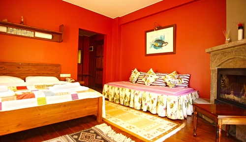Family Triple Room, Multiple Beds, Fireplace, Mountainside