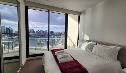 One bedroom apartment with water views