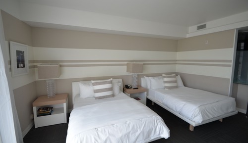 Double Room, 2 Double Beds, Partial Ocean View