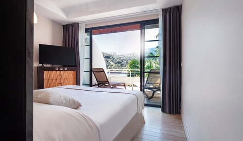 One bedroom duplex suite